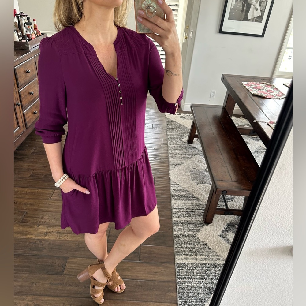 Anthropology MAEVE Purple Dress Size Small